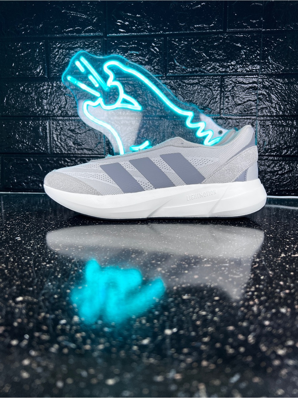 Adidas Lightshift Men’s Suede Walking Shoes Sneakers Grey JH9313 - 12
